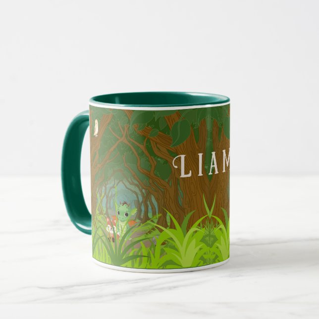 Mug Dragon et ami personnalisés (Devant gauche)