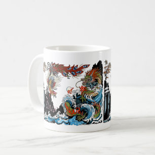 Mug Dragon et Feng Huang. Illustration par Insima