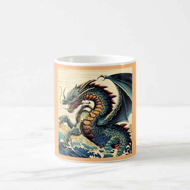 Mug Dragon européen Imaginaire - Bois coupé 4 (Centre)