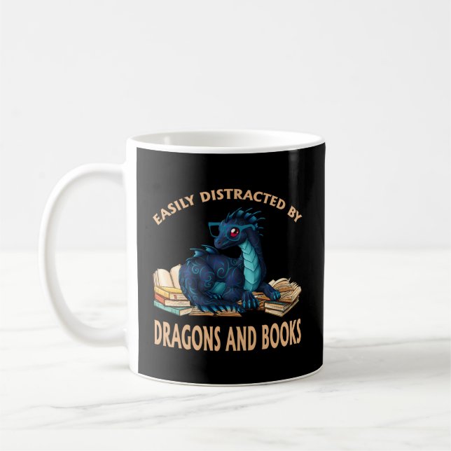 Mug Dragon Facilement Distrait Par Les Dragons Et Les  (Gauche)