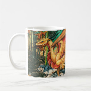 Mug Dragon fonctionnant avec des loups par Carla le