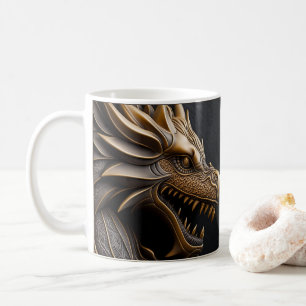 Mug Dragon imprimé en cuir 3D