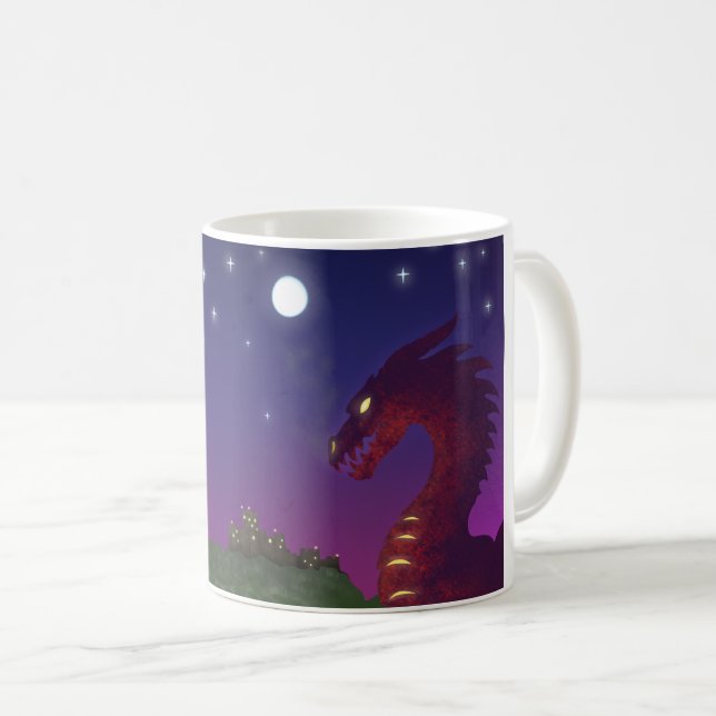 Mug Dragon médiéval (Devant droit)