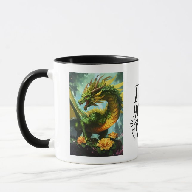 Mug Dragon Mystique Fleur Enchant Votre Café Ritu (Gauche)
