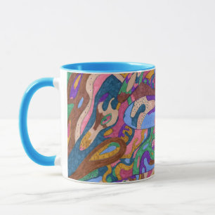 Mug Dragon Ride, Original Abstrait
