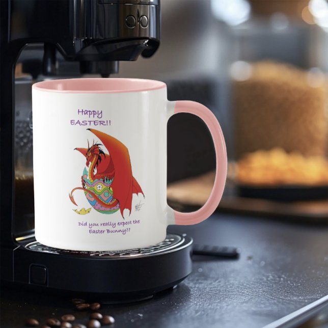 Mug Dragon rouge aux oeufs de Pâques (Créateur téléchargé)