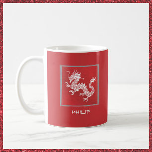 Mug Dragon rouge et blanc