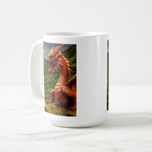 Mug Dragon rouge gallois - Symbole de force et d'hérit