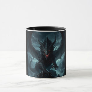 Mug Dragon sombre et médiéval