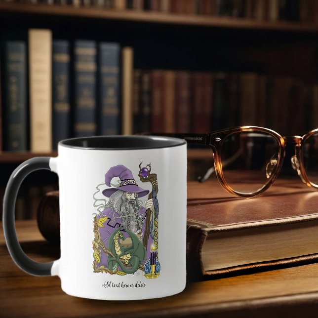 Mug Dragon Sorcier Celtique Fantastique Violet (Créateur téléchargé)