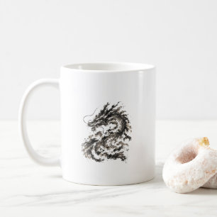 Mug Dragon Sumi-e Japonais