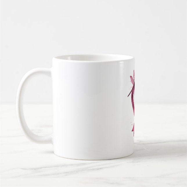 Mug Dragonflies cardiaques Hommes Femmes Enfant (Gauche)