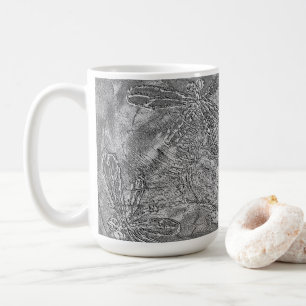 Mug Dragonflies en métal argenté