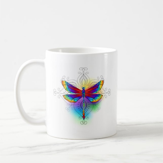 Mug Dragonfly en arc-en-ciel (Gauche)