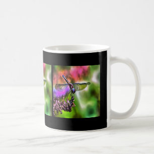 Mug Dragonfly In Green and Blue Réaliste Painting