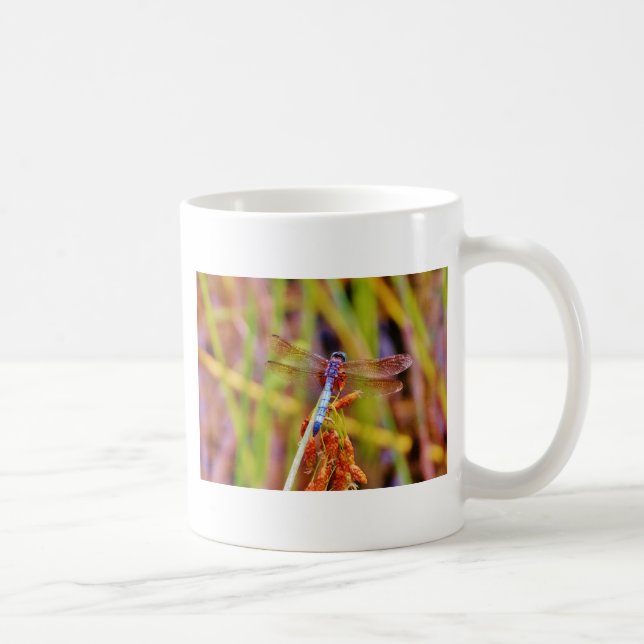 Mug Dragonfly turquoise sur le carex (Droite)
