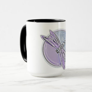 Mug Dragonfly W Purple