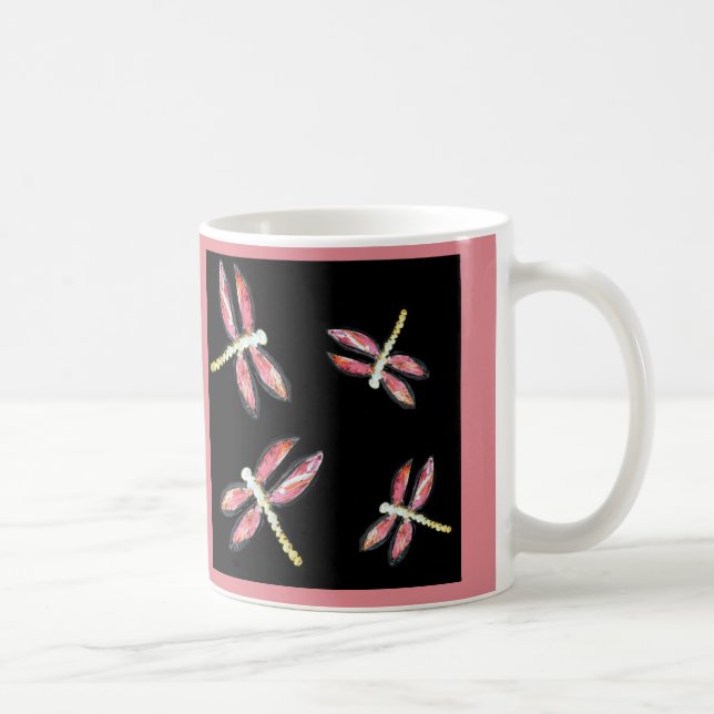 Mug Dragonlies roses (Droite)