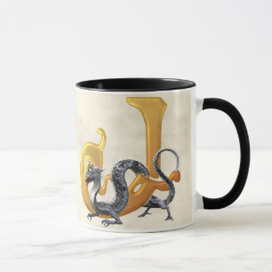 Mug Dragonlore J initial