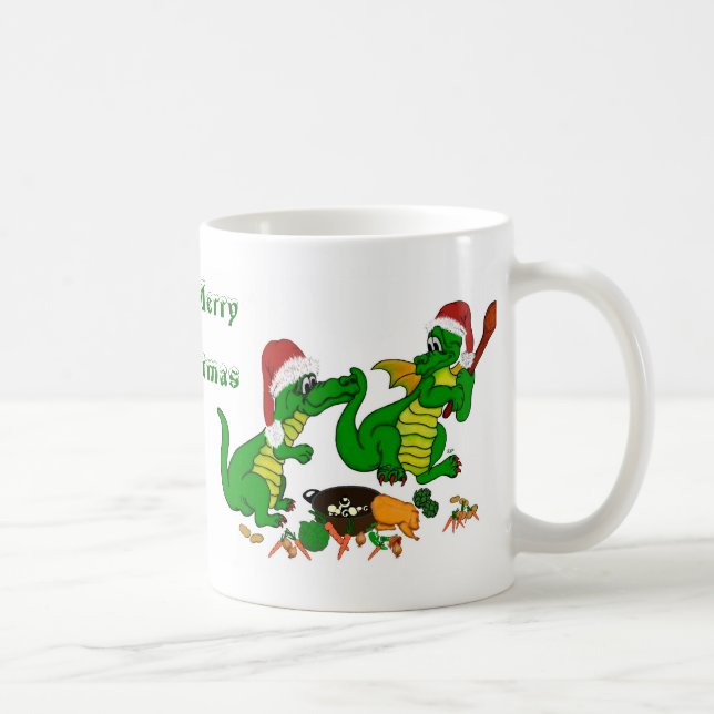 Mug Dragons - Joyeux Noël ! - aujourd'hui je vais cuis (Droite)