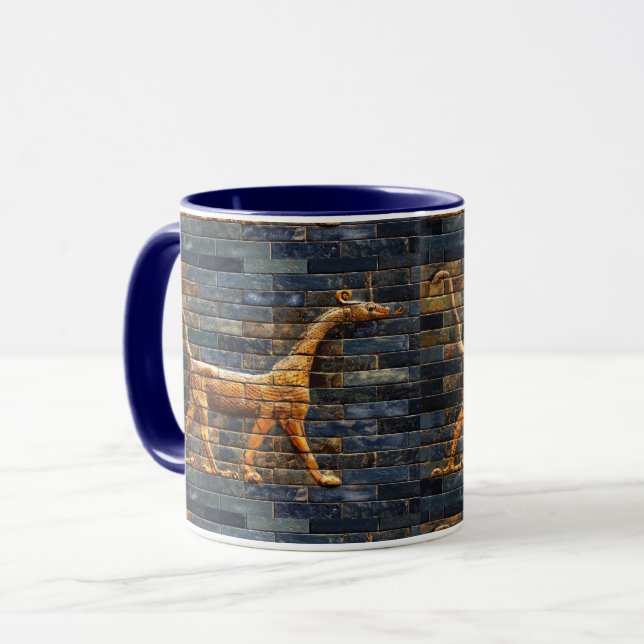 Mug DRAGONS SERPENTS BABYLONIENS Art assyrien antique  (Devant gauche)