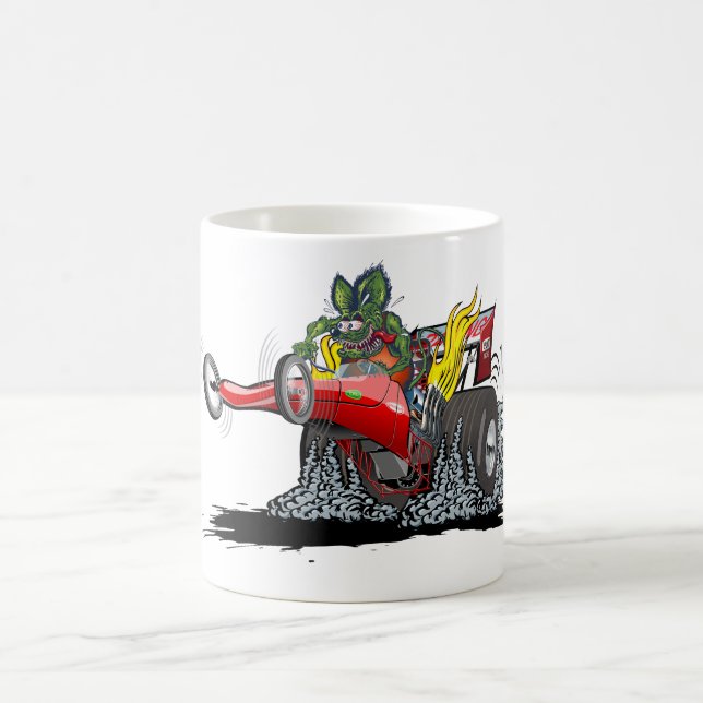 Mug Dragster de dessin animé (Centre)