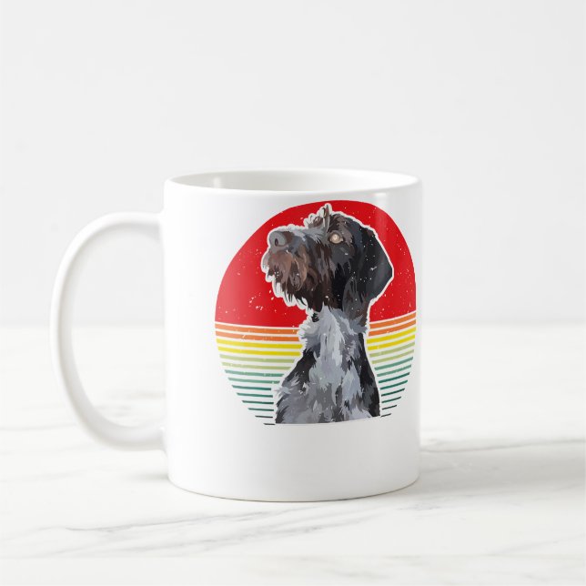 Mug Drahthaar Dog German Wirehaired Pointer Hunting Do (Gauche)
