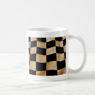 Mug Drapeau à damiers fissuré