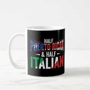 Mug Drapeau À Moitié Portoricain Et À Moitié Italien R