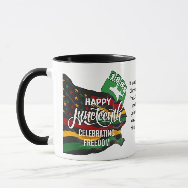 Mug Drapeau afro-américain Christian JUNEDIZE (Gauche)