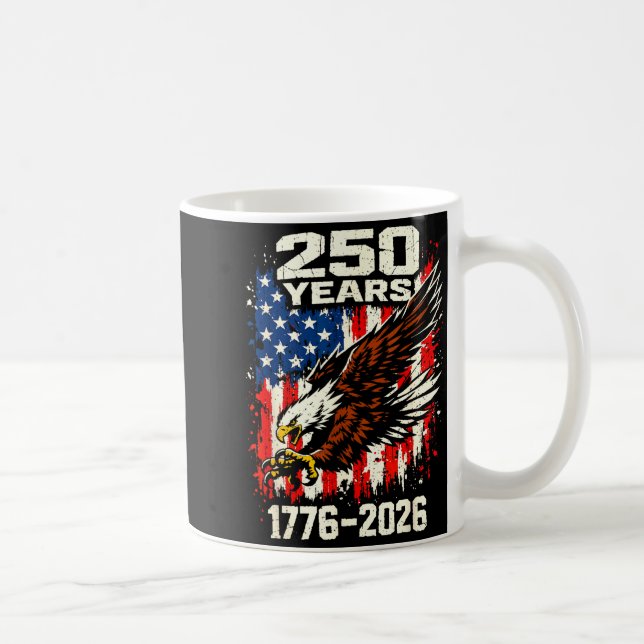 Mug Drapeau aigle patriotique 250e anniversaire Etats- (Droite)