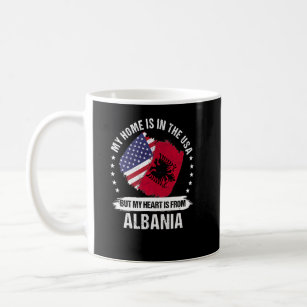 Mug Drapeau Albanie Patriote Américain Albanais Ro