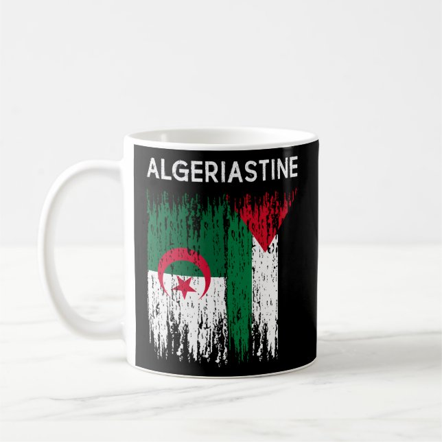 Mug Drapeau Algérien Et Palestinien Algérie Et Palesti (Gauche)