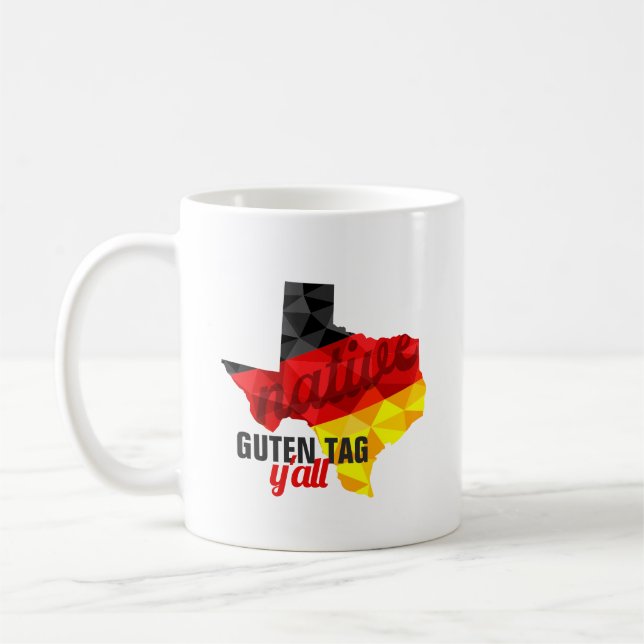Mug Drapeau allemand de Polygon natif du Texas (Gauche)