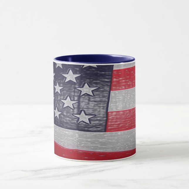 Mug Drapeau américain (Centre)