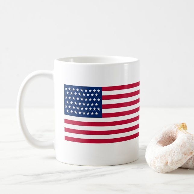 Mug Drapeau américain (Avec donut)