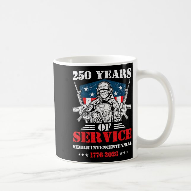 Mug Drapeau américain 250 ans 4 juillet 2026 1776 Homm (Droite)