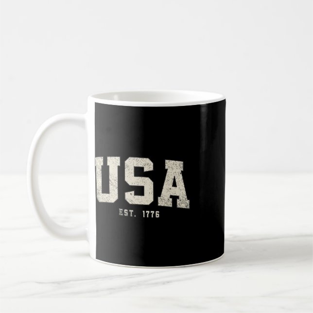 Mug Drapeau américain 250 ans d'anniversaire Usa 1776  (Gauche)