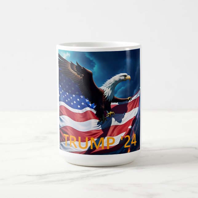 Mug Drapeau Américain Aigle Américain TRUMP 2024 (Centre)