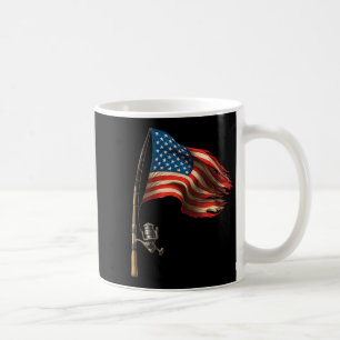 Mug Drapeau Américain Amateurs de pêche Pêcheur Funny