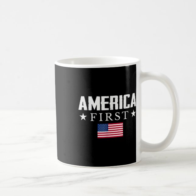 Mug Drapeau américain America First (Droite)