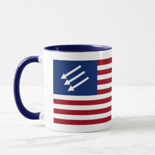Mug Drapeau américain anti-fasciste