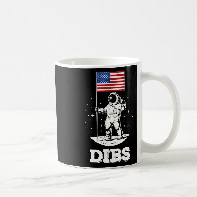 Mug Drapeau Américain Astronaute Espace 4 Juillet Amér (Droite)