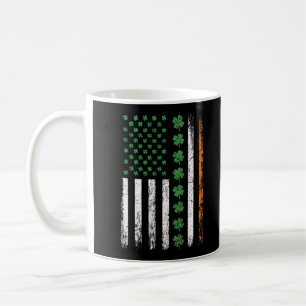 Mug Drapeau américain avec Jour de la Saint Patrick Sh