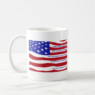 Mug Drapeau américain avec Promdge sur rayures