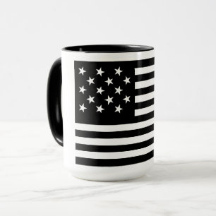 Mug Drapeau américain Black Star-Spangled Banner