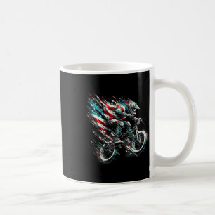 Mug Drapeau américain Bmx Usa - Bmx Vintage en détress