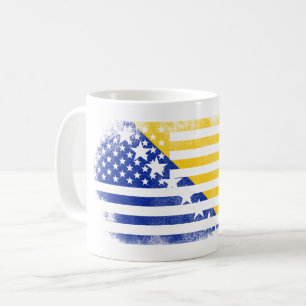 Mug Drapeau américain bosnien   Bosnie-Herzégovine