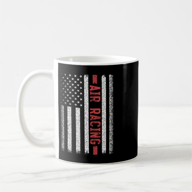 Mug Drapeau Américain de course aérienne Racer de la f (Gauche)