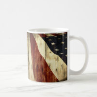 Drapeau américain de fibre de bois americana